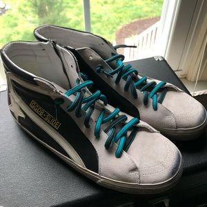 size 42 golden goose slides